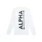 Back Print Heavy LS - white