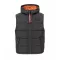 Hooded Puffer Vest FD - greyblack