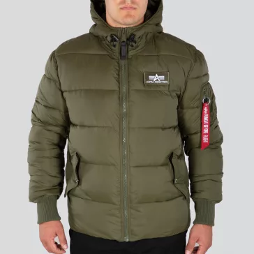 Hooded Puffer Alpha FD - dark green