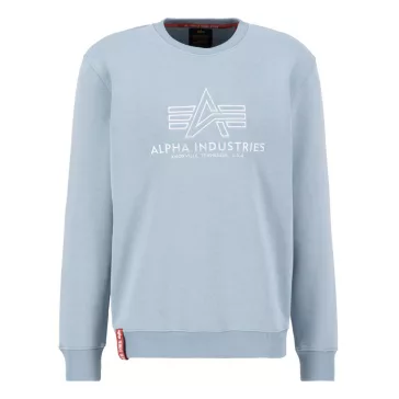 Basic Sweater Embroidery - greyblue