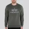 Basic Sweater Embroidery - dark olive
