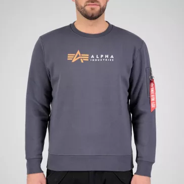 Alpha Label Sweater - greyblack