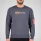 Alpha Label Sweater - greyblack