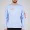 Alpha Label Sweater - light blue