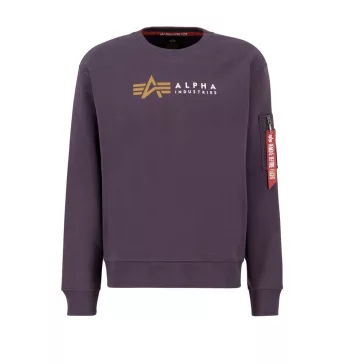 Alpha Label Sweater - plum