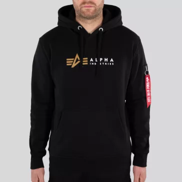 Alpha Label Hoody - black