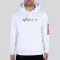 Alpha Label Hoody - white