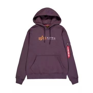Alpha Label Hoodie - plum