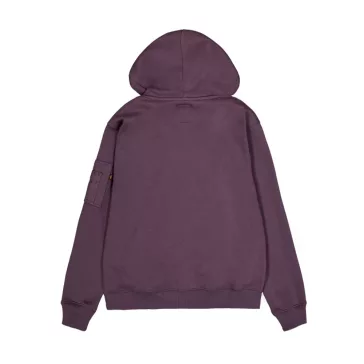 Alpha Label Hoodie - plum