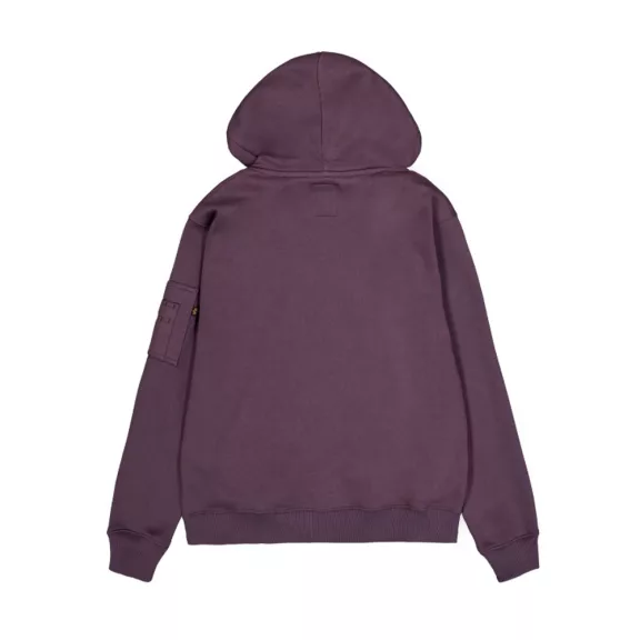 Alpha Label Hoodie - plum