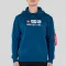 Alpha Block-Logo Hoody - naval blue