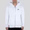 Basic Zip Hoody SL - white