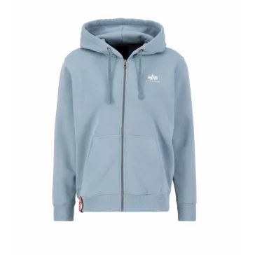 Basic Zip Hoody SL - greyblue