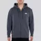 Basic Zip Hoody SL - greyblack