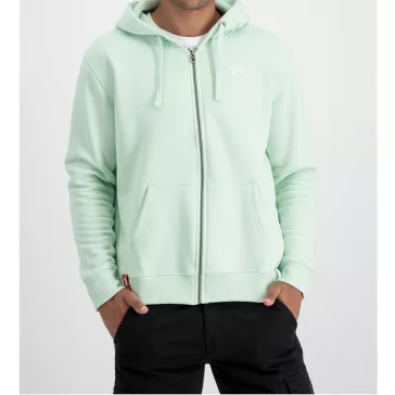 Basic Zip Hoody SL - mint