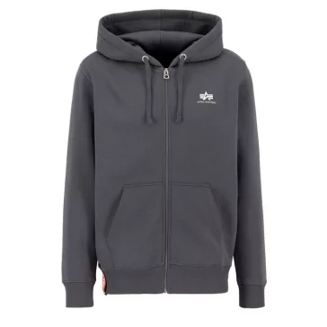 Basic Zip Hoody SL - vintage grey