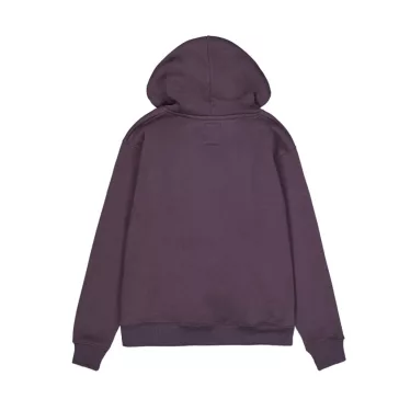 Basic Zip Hoody SL - plum