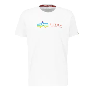 Alpha Label T Metal - white/metal red