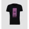 Block Logo T - black/dark magenta