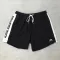 Printed Stripe Swim Short - black/white