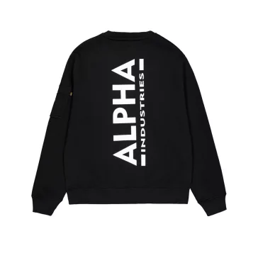 Back Print Sweatshirt - black