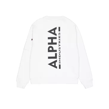 Back Print Sweatshirt - white