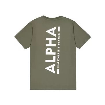 Backprint T - dark olive