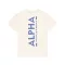 Backprint T - vintage white