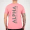 Backprint T - coral red