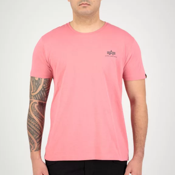 Backprint T - coral red