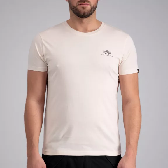 Backprint T - jet stream white