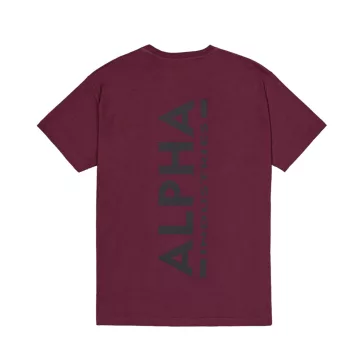 Backprint T - dark cherry