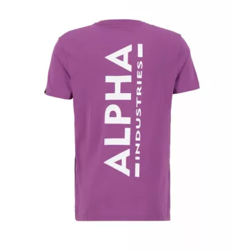 Backprint T - dark magenta