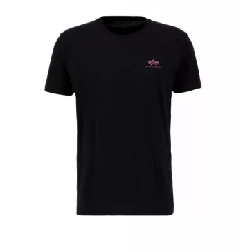 Backprint T - black/dark magenta