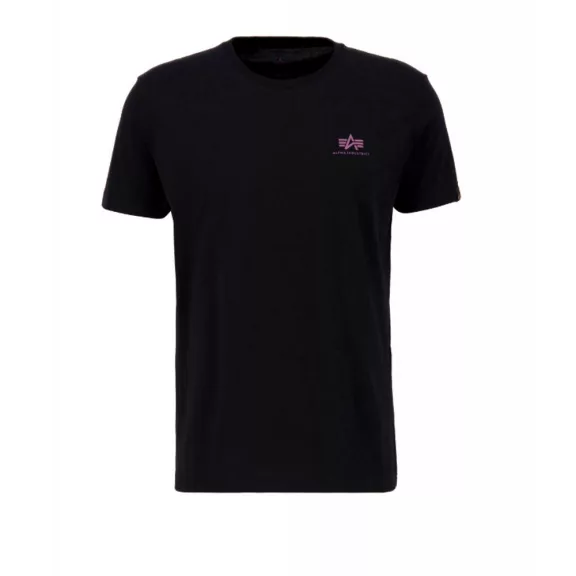 Backprint T - black/dark magenta