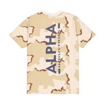 Backprint Camo Print T-Shirt - desert camo 91