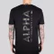 Backprint T Camo Print - black/woodland