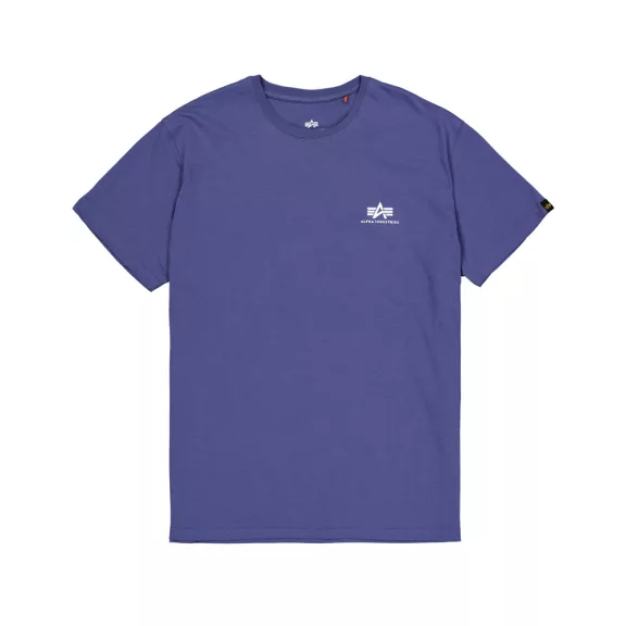 Backprint Camo Print T-Shirt - night purple