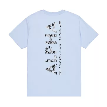 Backprint Mirror Camo T-Shirt - artic blue