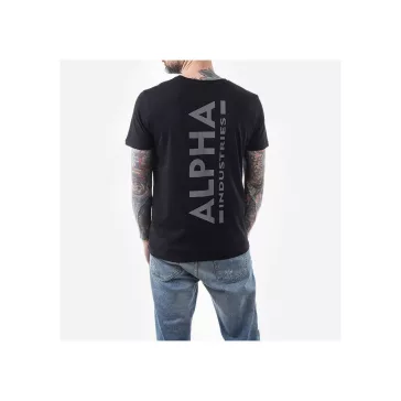 Backprint T Reflective Print - black/reflective