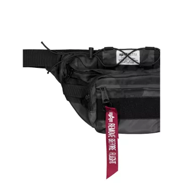 Tactical Waist Bag - black camo