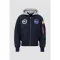 MA-1 Zip Hood Apollo - replica blue