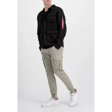 Ripstop Cargo Overshirt - black