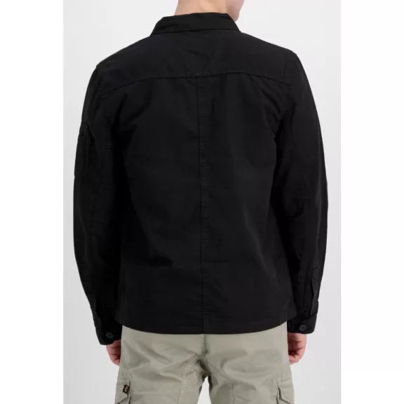 Ripstop Cargo Overshirt - black