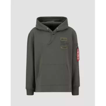 Patch Hoody LF - dark olive