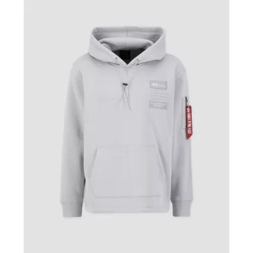 Patch Hoody LF - pastel grey