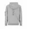 R Print Hoody - greyheather
