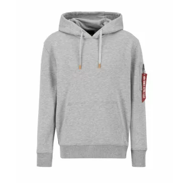 R Print Hoody - greyheather