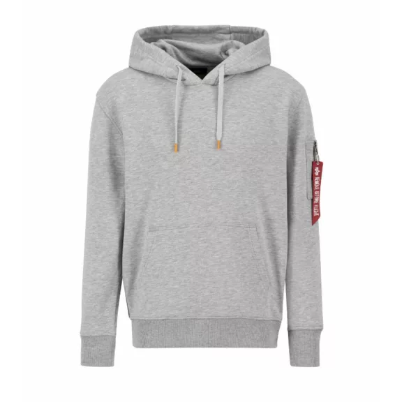R Print Hoody - greyheather