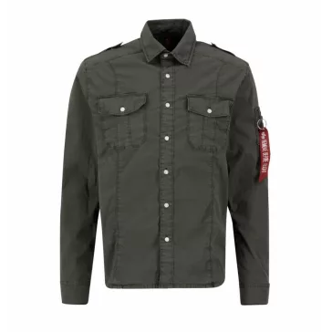 Basic Shirt Slim - greyblack